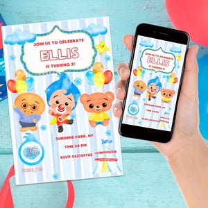 Plim Plim Birthday Invitation