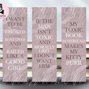 3pcs Dark Romance Smut Bookmark Bundle Printable png Bookmark set instant Download bookmark Printable Smutty bookmark png cute bookmark