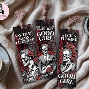 3pcs Dark Romance Bookmark Smut Bookmark PNG Bookmark set instant Download bookmark Printable Smutty Bookmark PNG Romantasy Book Lover