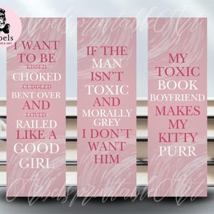 3pcs Dark Romance Smut Bookmark Bundle Printable png Bookmark set instant Download bookmark Printable Smutty bookmark png cute bookmark