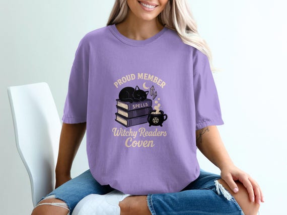 Witchy Readers Coven PNG, Magical Book Lover Sublimation Design, Cozy Halloween Bookish PNG