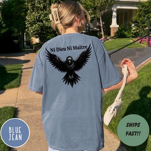 Comfort Colors® Ni Dieu Ni Maître Shirt, No God No Master, Anti-Authoritarian, Anti Trump Shirt, Leftist Protest Shirt, Anarchist T-shirt