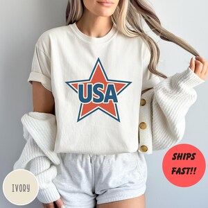 Comfort Colors USA Patriotic Shirt: 4th of July Tee