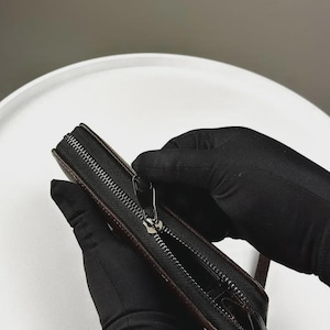 Leder Armband mit Reißverschluss, Leder Geldbörse für Männer, Wristlet mit Reißverschluss, Leder Geldbörse für Freund, Geburtstagsgeschenk für Freund