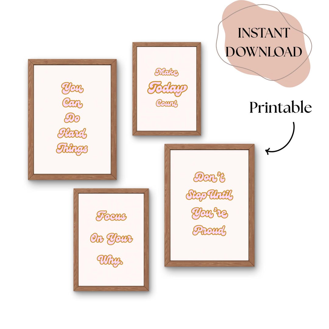 Motivational Quote Printable Wall Art - Instant Download for Home ...