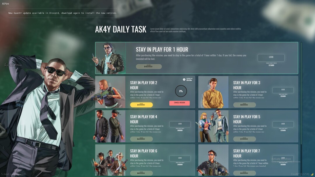 Qb-core Daily Task Script Fivem - Etsy Canada