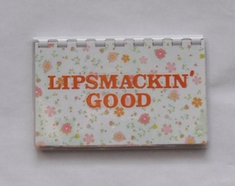 SALE ITEM priced as marked Handmade Orange 'Lipsmackin' Blank Recipe book for Your Personal Recipes