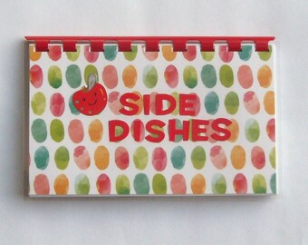 SALE ITEM Priced as marked Handmade Side Dishes Blank Recipe Book