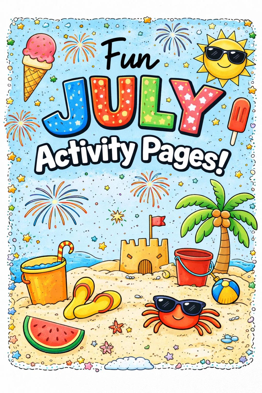Activity Rota July July Activity Pack – 5 Printable Pages for Preschool and Kindergarten ...
