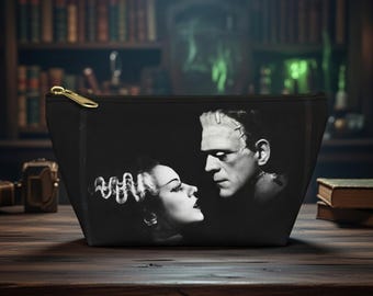 Frankenstein Monster Accessory Pouch w T-bottom | Halloween Makeup Bag