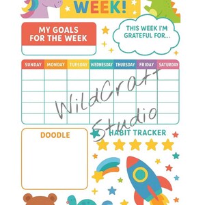My Fun Week Kids Planner Printable