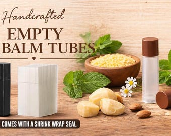 Tubetti vuoti per balsamo per le labbra con tappi marroni – Contenitori in stile balsamo per le labbra, imballaggi fai da te all'ingrosso