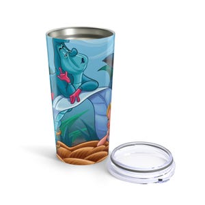 Alice in Wonderland Tumbler | Whimsical Drinkware with Tea Party Design | Mad Hatter Cup | Fairytale Tumbler Gift for Book Lovers