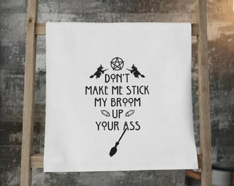 Witchy Hand Towel | Sassy Gothic Kitchen & Bathroom Decor