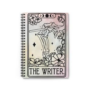 Spiral Notebook - The Writer Tarot Card, Journal, Ruled Line Notebook, Stationery, Note-taking, Writing Journal, Creative Writing