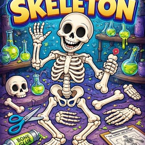 Skeleton Cut-Out Craft Printable