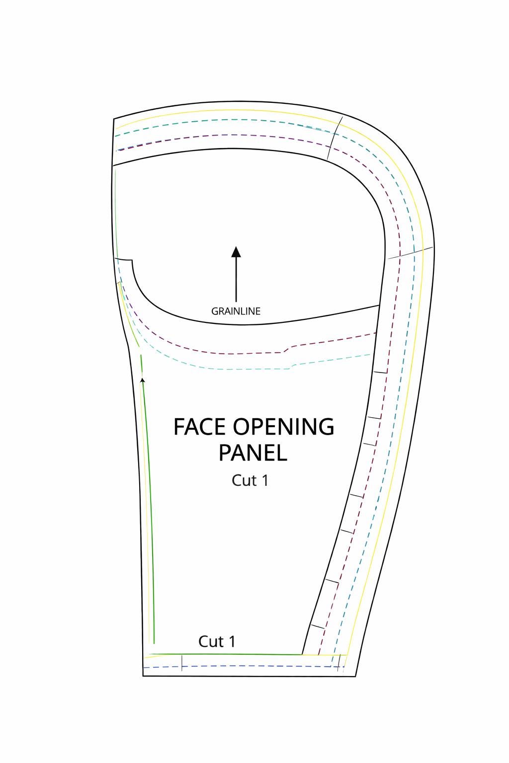 Everest Helmet Hood Sewing Pattern | Over Ski Motorcycle Helmet ...