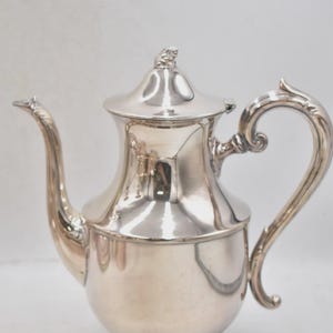 Mid Century Vintage Oneida Silver Plated Large Teapot Claw Feet 23cm Heavy