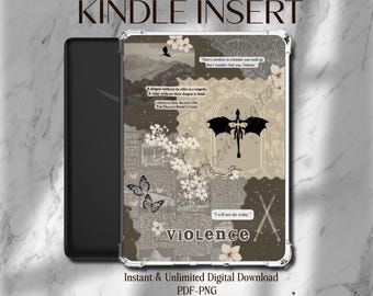 Encarte para Kindle: Encarte inspirado en la Cuarta Ala - Descarga digital instantánea