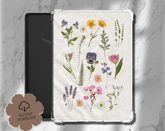 Kindle Insert - Flor silvestre prensada - Descarga digital - Paperwhite, Basic, Scribe, Oasis