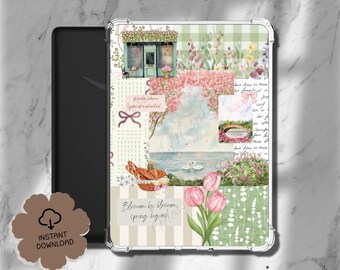 Kindle Insert - Flores de primavera - Descarga digital - Paperwhite, Basic, Scribe, Oasis