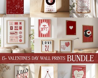 Arte mural de San Valentín: descarga digital e imprimible