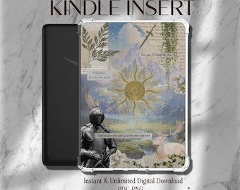 Encarte de fantasía imprimible para Kindle - Descarga digital instantánea - Paper-white, Basic, Scribe, Oasis