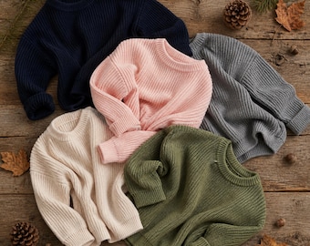 Suéter de bebé de algodón tejido bordado, suéter para niño pequeño con estampados coloridos, suéteres navideños, conjunto para bebé