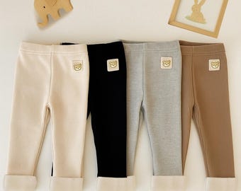 Leggings de forro polar para bebé, pantalones de invierno cálidos y forrados, envío gratis, ideal para regalo, cómodos y cómodos.