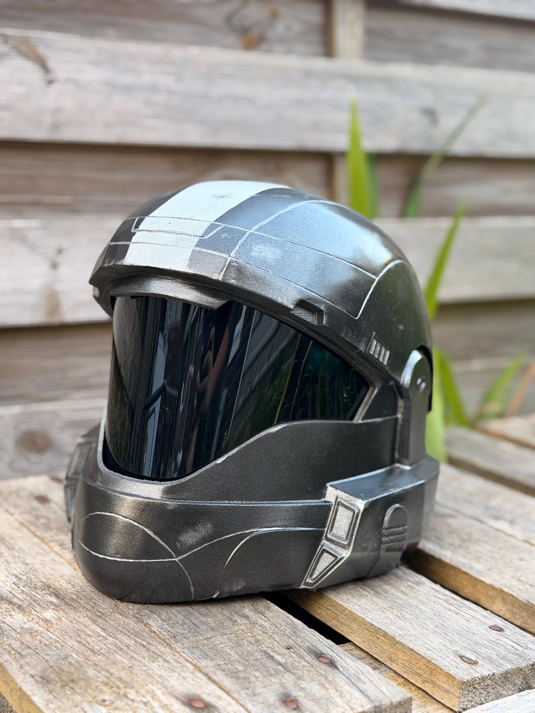 custom odst motorcycle helmet Halo Odst Cosplay Odst Motorcycle Helmet Halo ODST Cosplay Helmet Fan Made  3d Printed Helmet