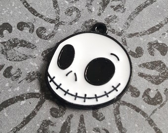 Jack Skellington Halloween Charms, Pumpkin King Charms, Skull Charms para joyas de Halloween, Skeleton Charms para pendientes y pulseras