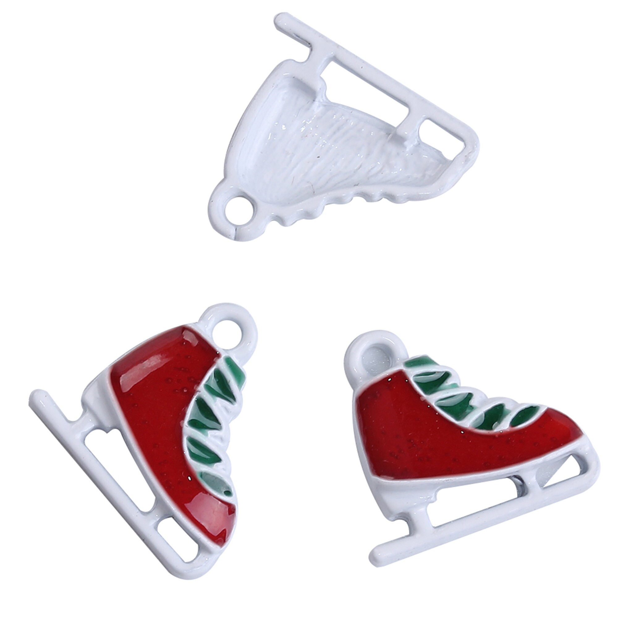 Ice Skating Enamel Charms 5pcs/20 Pcs Bulk/ Christmas Jewelry Etsy UK