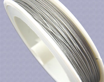 Lichtgewicht Tiger Tail Beading Wire / .35 gauge Sieraden draad / Sieraden Stringing Wire / Tiger Tail Spool / Steel Jewelry Wire