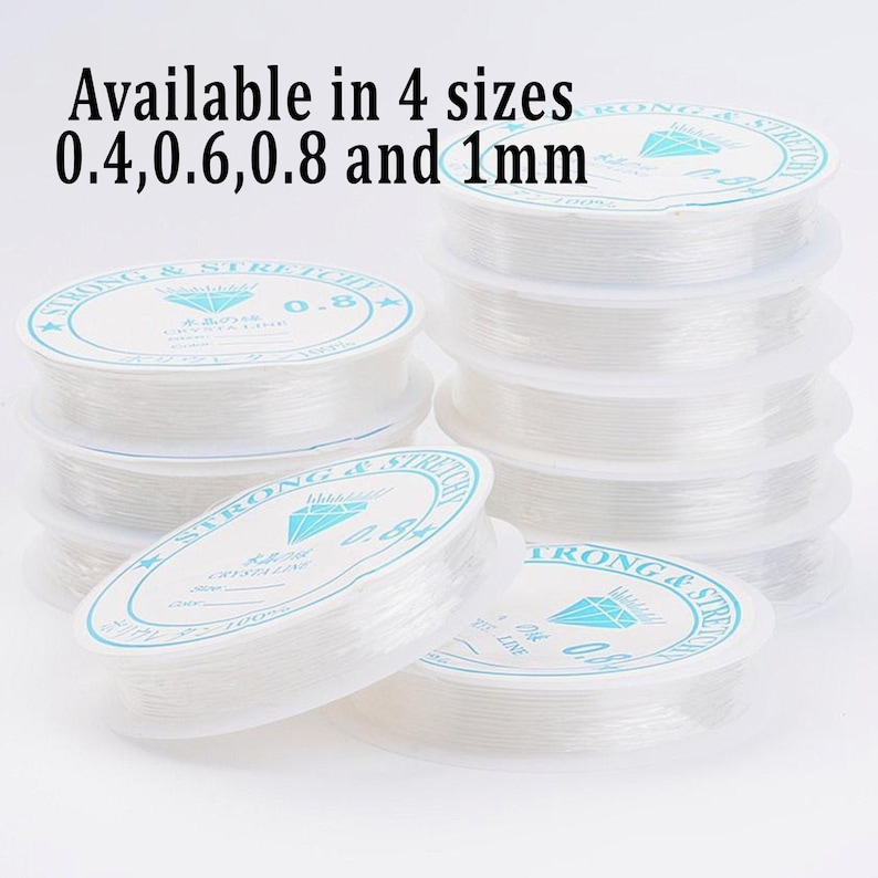 4/6/8 and 1mm Nylon Stretchy Cord/elastic Stretch Cord/strong Etsy