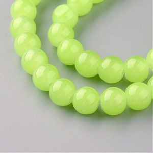 Willow Green 8mm Glass Beads