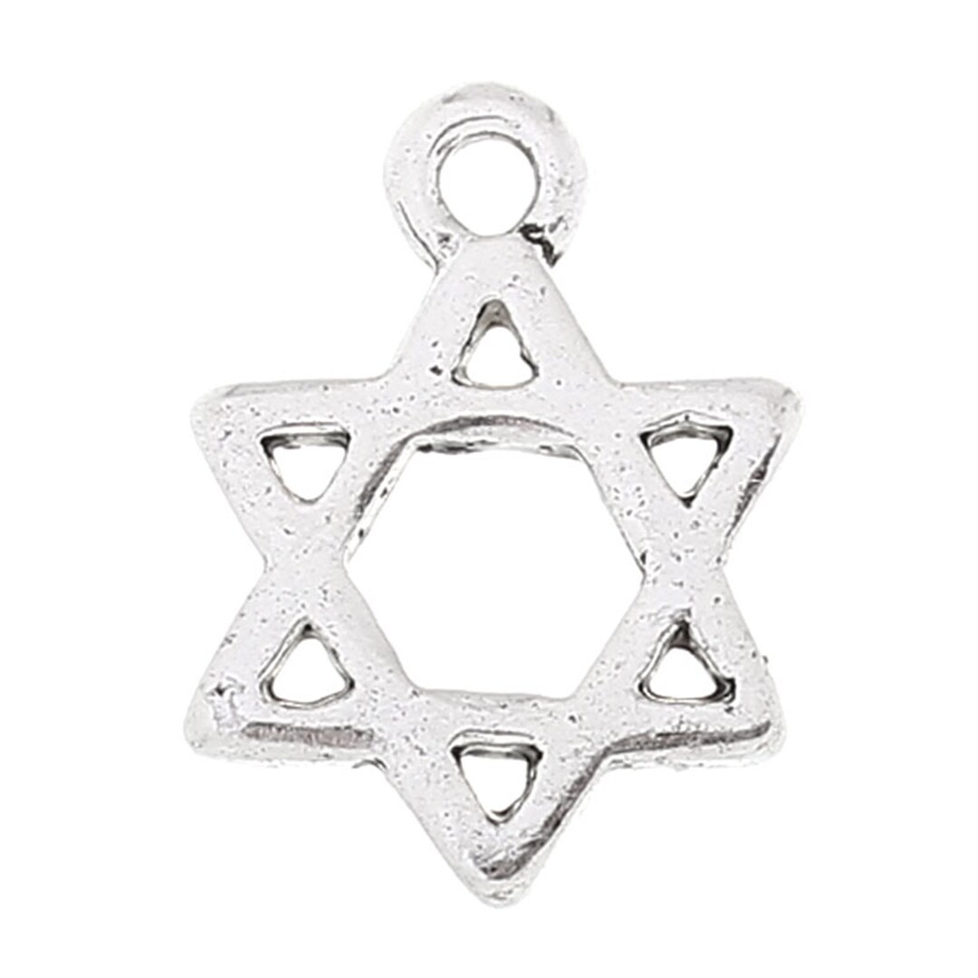 PammyJ Jewish Charm Stretch Bracelet - Star Of David, Menorah, Chai & Hamsa Hand Bangle