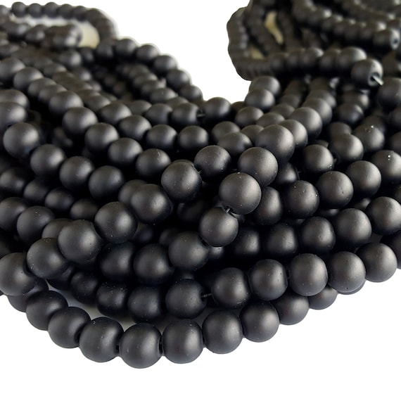 Diva Glass beads Black (8mm) for jewellery making (100 pieces) - Glass  beads Black (8mm) for jewellery making (100 pieces) . Buy Glass beads Black  toys in India. shop for Diva products