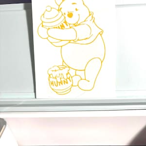 Winnie Puuh mit Hunny Pot Aufkleber