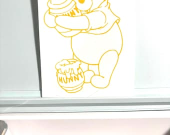 Winnie The Pooh with Hunny Pot Decal