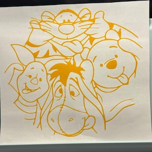 Winnie the Pooh & Friends Vinyl Decal: Kids&#39; Room Decor, 5.5&quot;x5&quot;