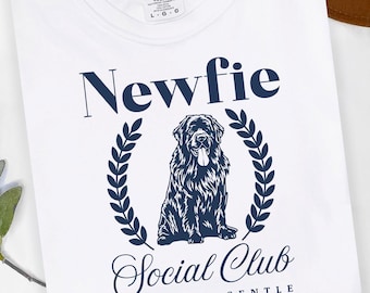 Newfoundland Dog Social Club T-Shirt: Comfort Colors Gentle Giant Tee