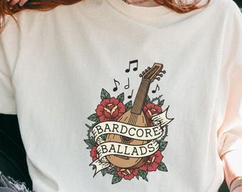 Bardcore Ballads Comfort Colors  DnD RPG Graphic  T-Shirt