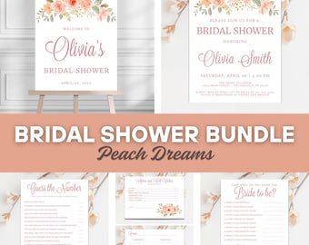 Bridal Shower Bundle | Peach Dreams | FULL SET