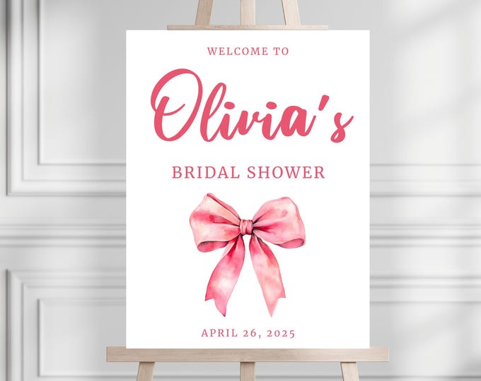 Bridal Shower Welcome Sign | Tying the Knot