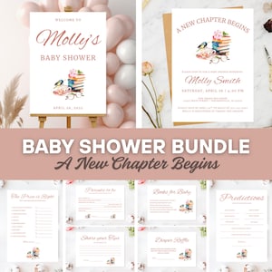 Pack baby shower | Un nouveau chapitre commence | Livres roses | ENSEMBLE COMPLET