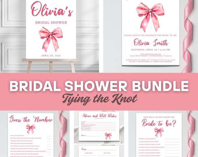 Bridal Shower Bundle | Tying the Knot | FULL SET