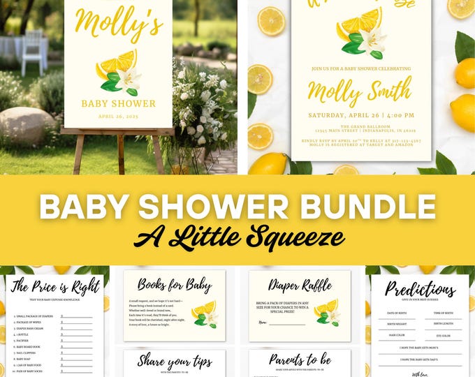 Baby Shower Bundle | A Little Squeeze | FULL SET