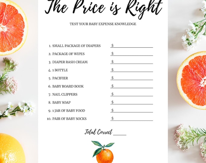 Baby Shower Game | The Price is Right | A Little Cutie is on the Way