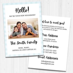 Carte photo Nous sommes vos nouveaux voisins !