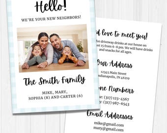 We&#39;re Your New Neighbors Photo Card!